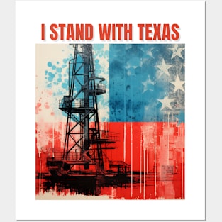 I stand with texas Posters and Art